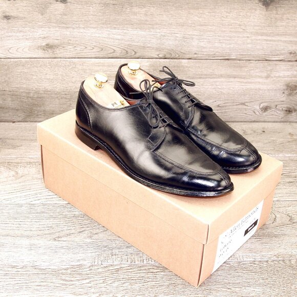 Allen Edmonds LASALLE Split Toe Blucher 9 D Black * add $15 new Cedar Trees main image 4
